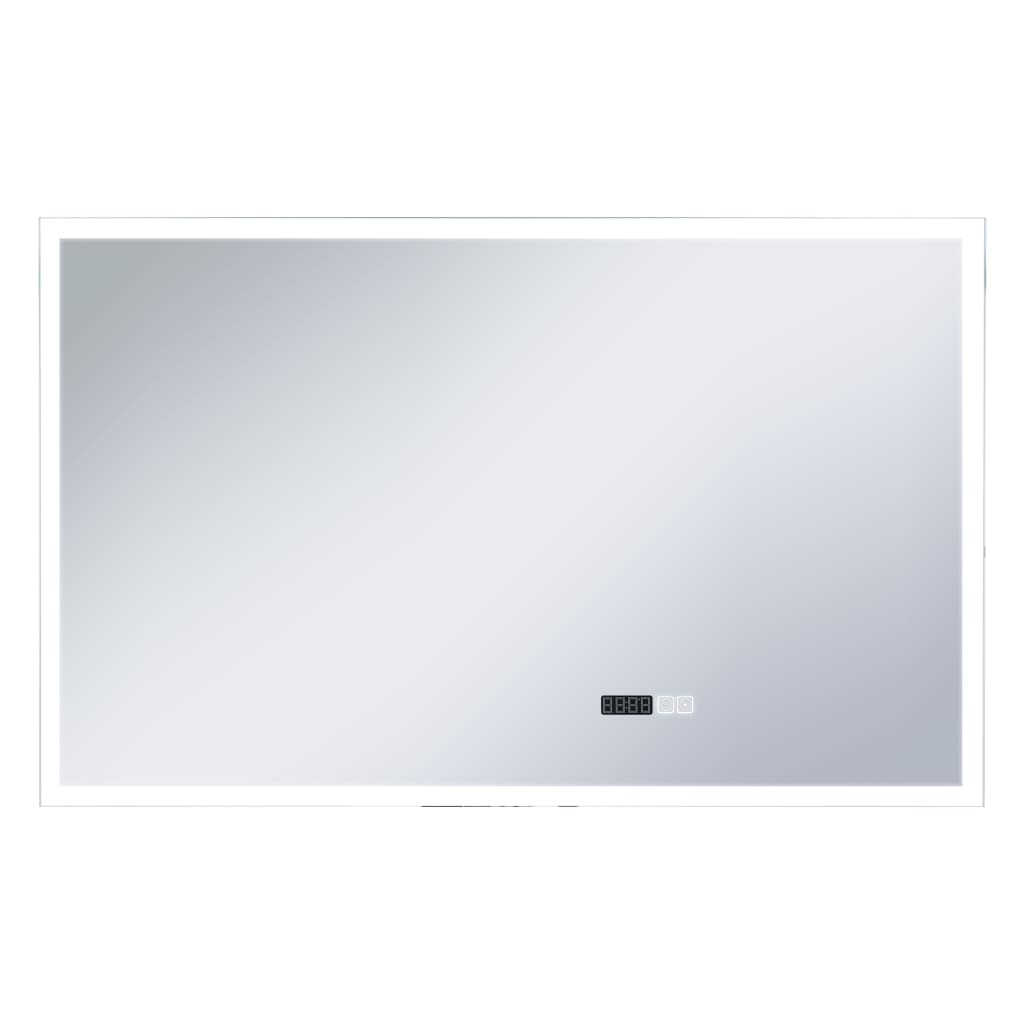 Vidaxl Specchio da bagno LED con sensore touch e display di tempo 100x60 cm