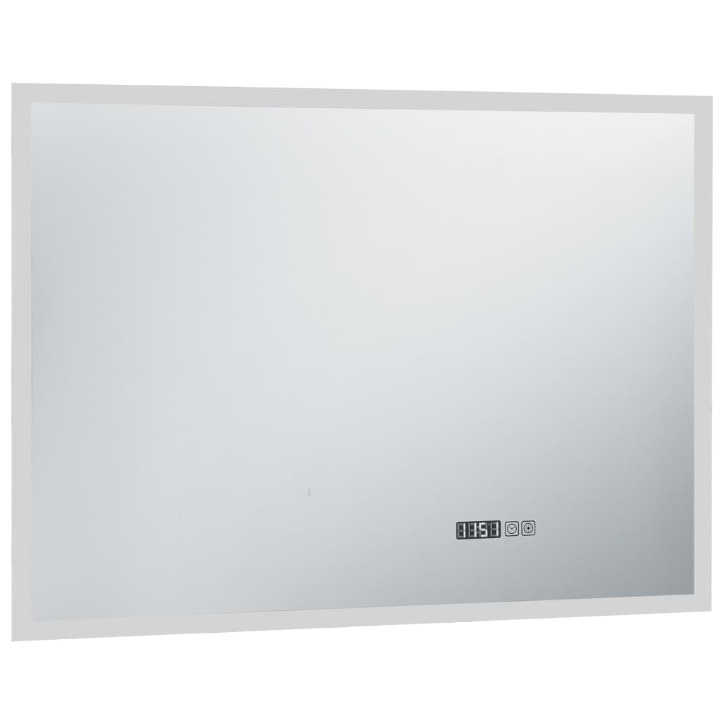 Vidaxl Specchio da bagno LED con sensore touch e display di tempo 100x60 cm