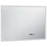 Vidaxl Specchio da bagno LED con sensore touch e display di tempo 100x60 cm