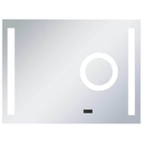 Miroir de salle de bain Vidaxl LED avec capteur tactile 80x60 cm