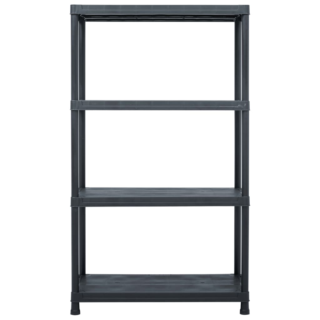 Vidaxl Storage Rack 200 kg 80x40x138 cm plastična črna