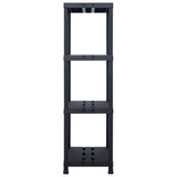 Vidaxl Storage Rack 220 kg 90x40x138 cm di plastica nero