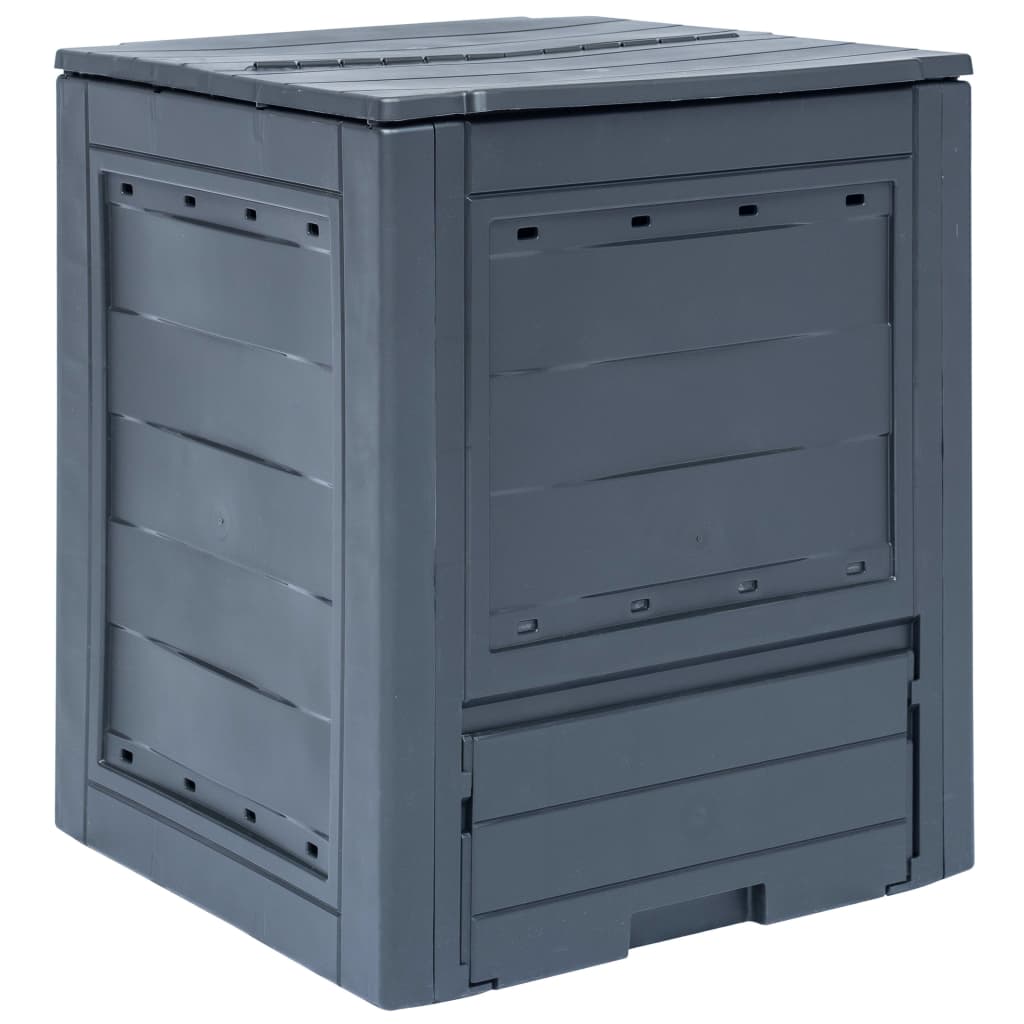 Vidaxl Compost Bin 260 L 60x60x73cm grigio