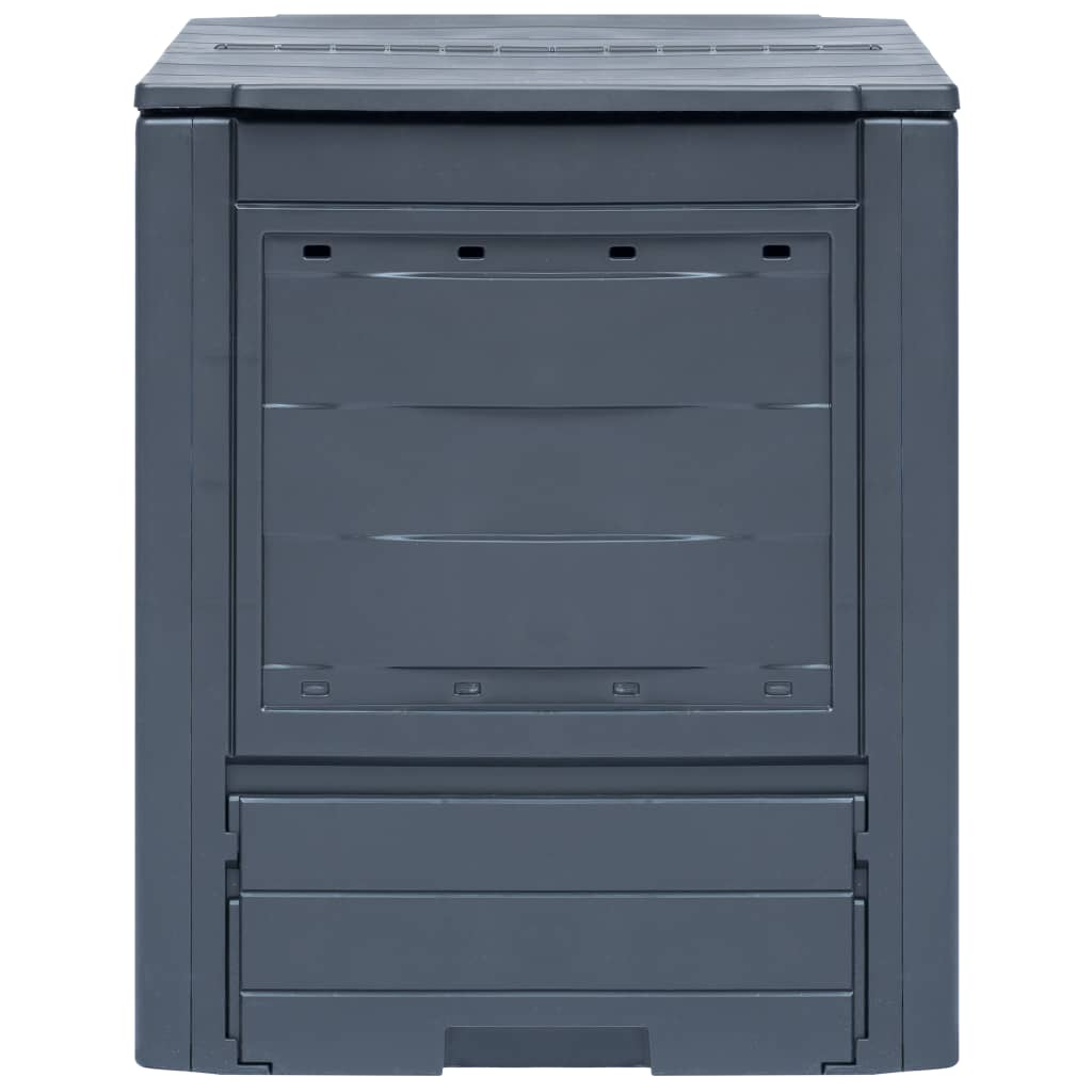 Vidaxl Compost Bin 260 L 60x60x73cm grigio