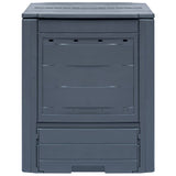 Vidaxl Compost Bin 260 L 60x60x73cm grigio