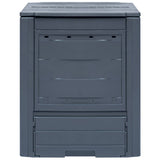 VIDAXL COMPOST BIN 260 L 60X60X73CM GREY
