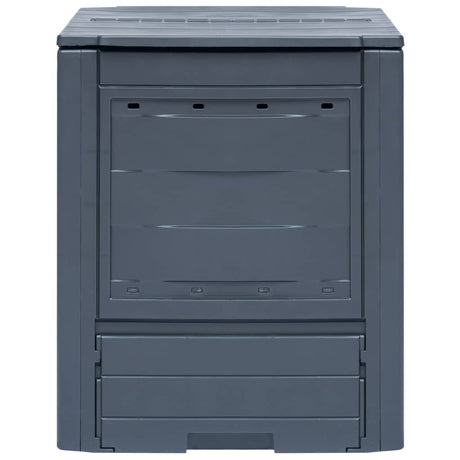 VIDAXL COMPOST BIN 260 L 60X60X73CM GREY