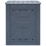 VIDAXL COMPOST BIN 260 L 60X60X73CM GREY