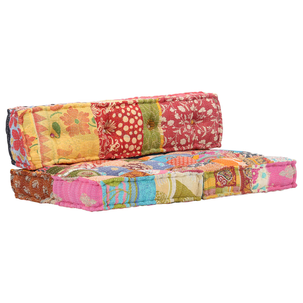 Vidaxl Pouf stof patchwork