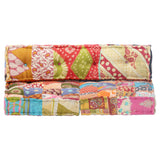 Vidaxl Pouf stof patchwork