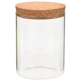 Pots de stockage vidaxl avec couvercle de liège 6 st 650 ml de verre