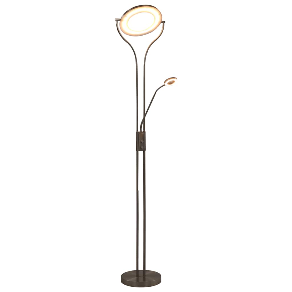 Lampe vidaxl debout 18 W Dimmable 180 cm Colore en argent