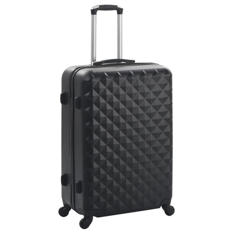 Vidaxl en 3 parties bagages durs Abs Black