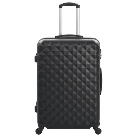 Vidaxl en 3 parties bagages durs Abs Black