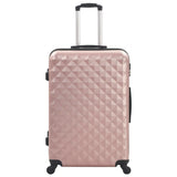 Vidaxl en 3 parties bagages durs ABS Roségoud