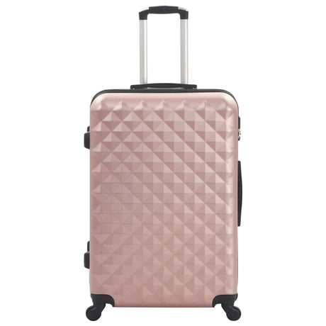 Vidaxl en 3 parties bagages durs ABS Roségoud