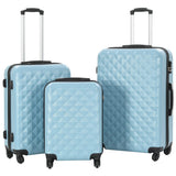 Vidaxl en 3 parties à bagages durs Set Abs Blue