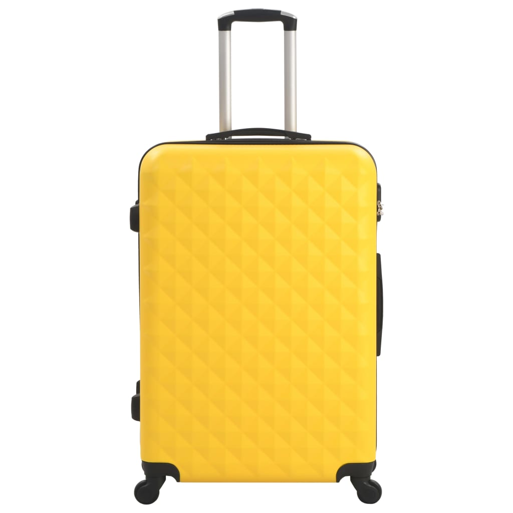 Vidaxl en 3 parties à bagages durs Set Abs Geel