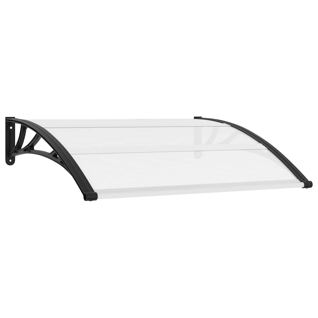 Vidaxl Port Canopy 120x75 cm PC nero e trasparente