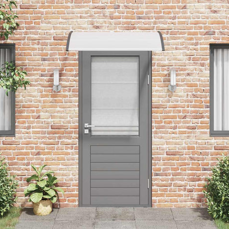 Vidaxl Door auvent 120x75 cm pc noir et transparent