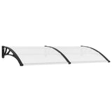 Vidaxl Door Canopy 200x75 cm PC negro y transparente