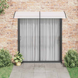 Vidaxl Door auvent 240x75 cm pc noir et transparent