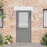 Vidaxl Door auvent 120x75 cm pc gris et transparent
