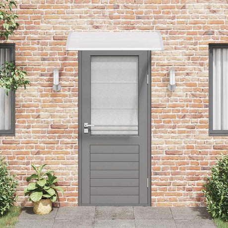 Vidaxl Door auvent 120x75 cm pc gris et transparent