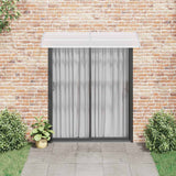 Vidaxl Door auvent 200x75 cm pc gris et transparent