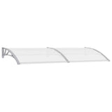 Vidaxl Door auvent 240x75 cm pc gris et transparent