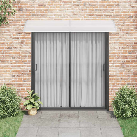 Vidaxl Door auvent 240x75 cm pc gris et transparent