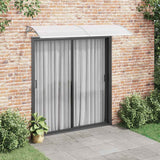 Vidaxl Door Canopy 240x75 cm pc grå og gennemsigtig