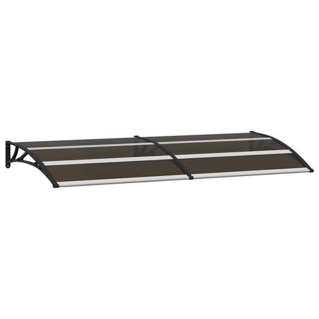 Vidaxl Door auvent 200x75 cm pc noir