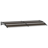 Vidaxl Door auvent 240x75 cm pc noir