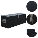 Vidaxl Aluminium Box 1085x370x400 mm noir