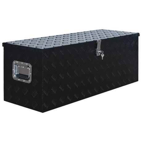 Vidaxl Aluminium Box 1085x370x400 mm noir
