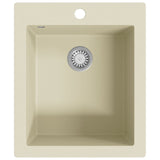 Vidaxl sink Single Schossel vu Granit Beige