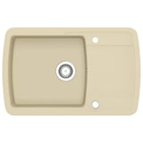 Vidaxl lavabo bol simple de beige de granit