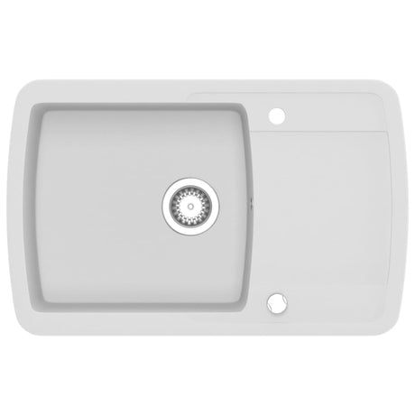 Vidaxl pair simple bol de granit blanc