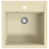 Vidaxl lavabo bol simple de beige de granit