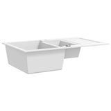 Vidaxl sink double bins Granite white