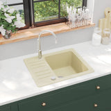 Vidaxl Sink Single Bowl of Granite Beige