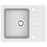 Vidaxl pair simple bol de granit blanc