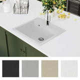 Vidaxl pair simple bol de granit blanc