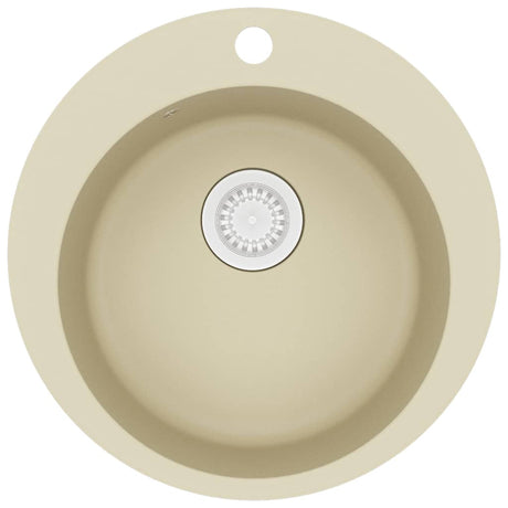 Réévier de vidaxl récipient unique autour du granit beige