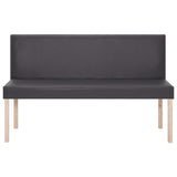 Vidaxl bankje 139,5 cm kunstleer grijs