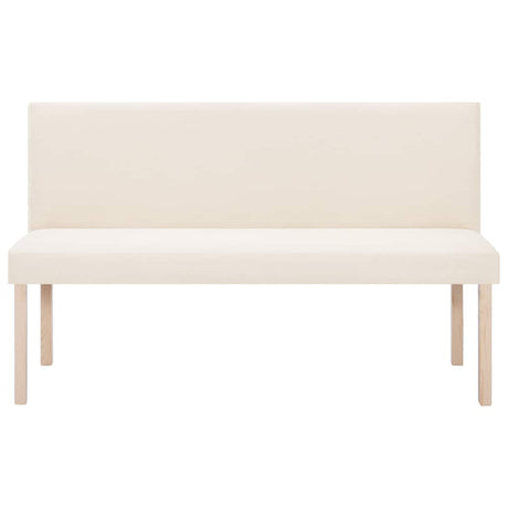 Vidaxl bankje 139,5 cm polyester crème