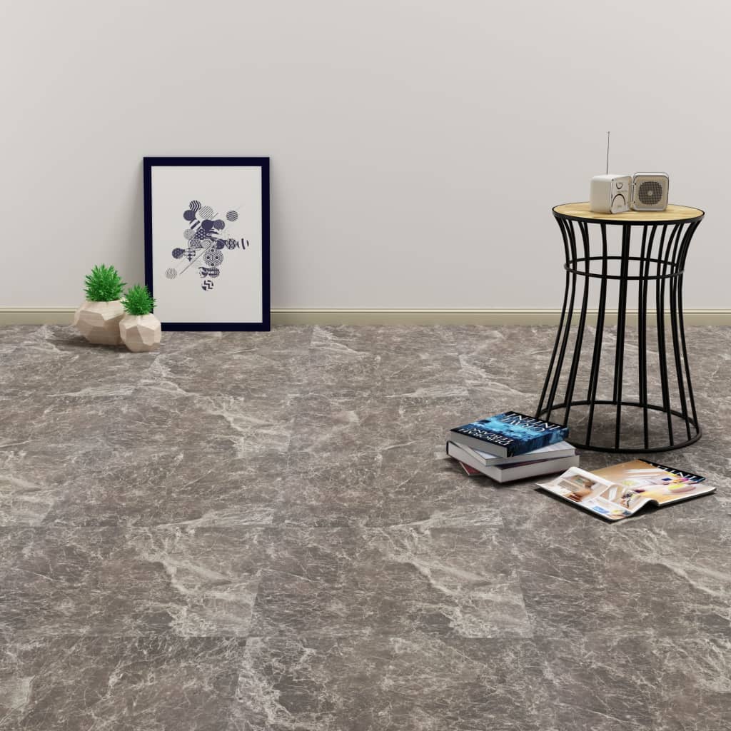 Vidaxl Floonal -desky Self -Adhesive 5,11 m² PVC Black Marble