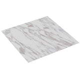 Vidaxl Floorboards Self -adhesive 5.11 m² PVC White marble pattern