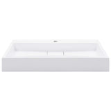 Vidaxl Washbasin 80x46x11 cm en marbre minéral moulé moulé blanc